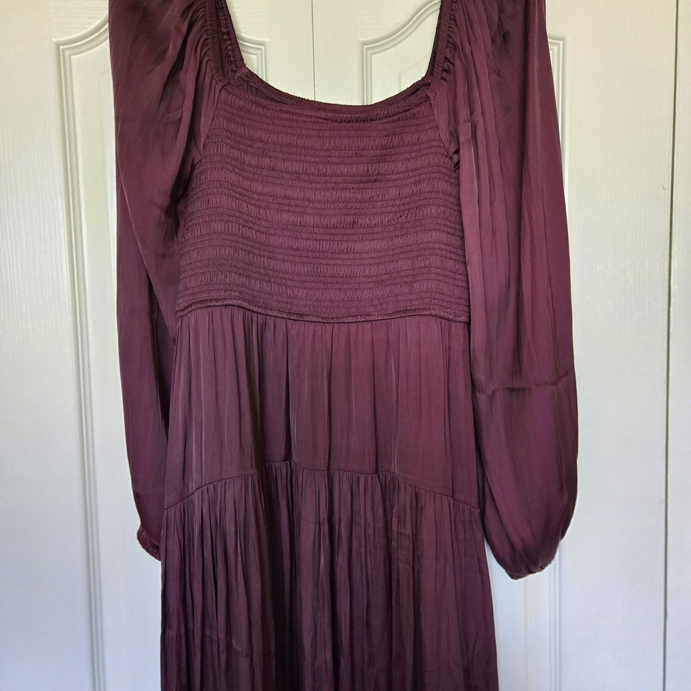 Z Supply Plum Long Sleeve Dress